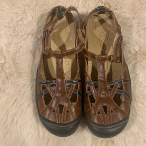 J-41 Brown Leather Hiking Sandals size 9.5